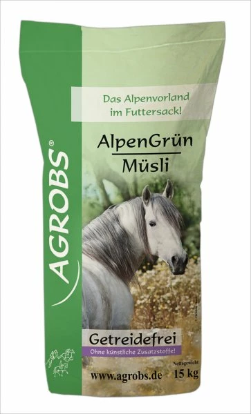 Agrobs AlpenGrün Müsli 15kg 2 Agrobs AlpenGrün Müsli 15kg – Bild 2