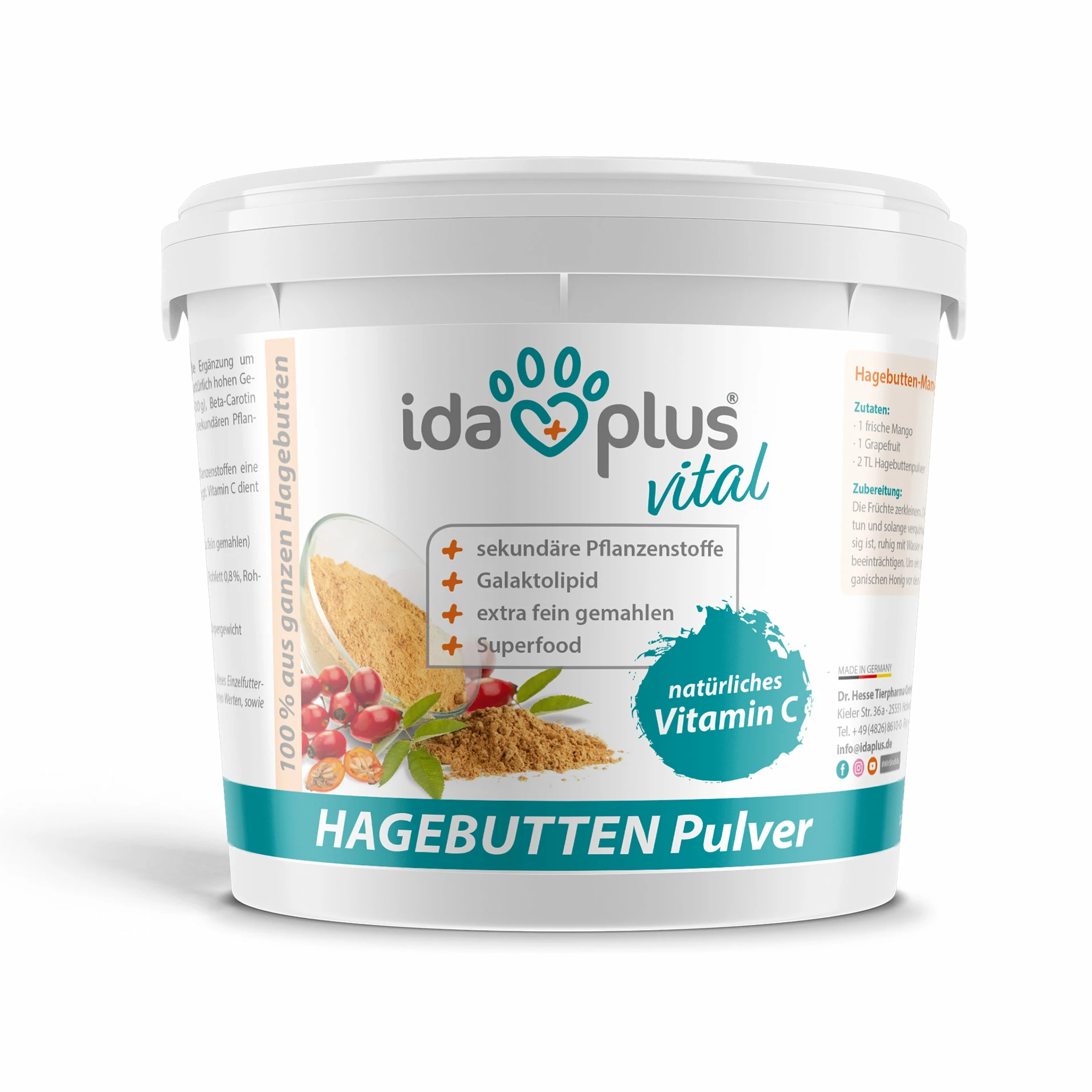 Ida Plus Hagebuttenpulver 1000g 1 Ida Plus Hagebuttenpulver 1000g