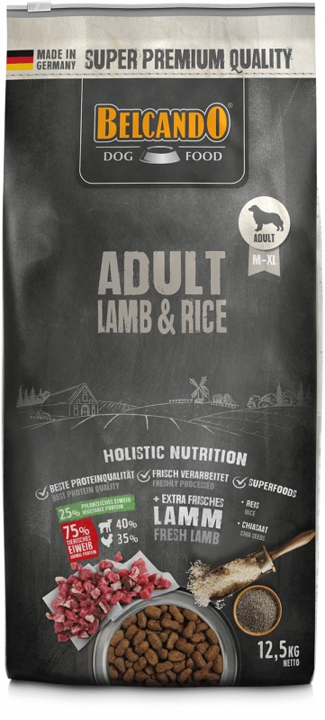 Belcando Adult Lamb & Rice 12,5kg 1 Belcando Adult Lamb & Rice 12,5kg
