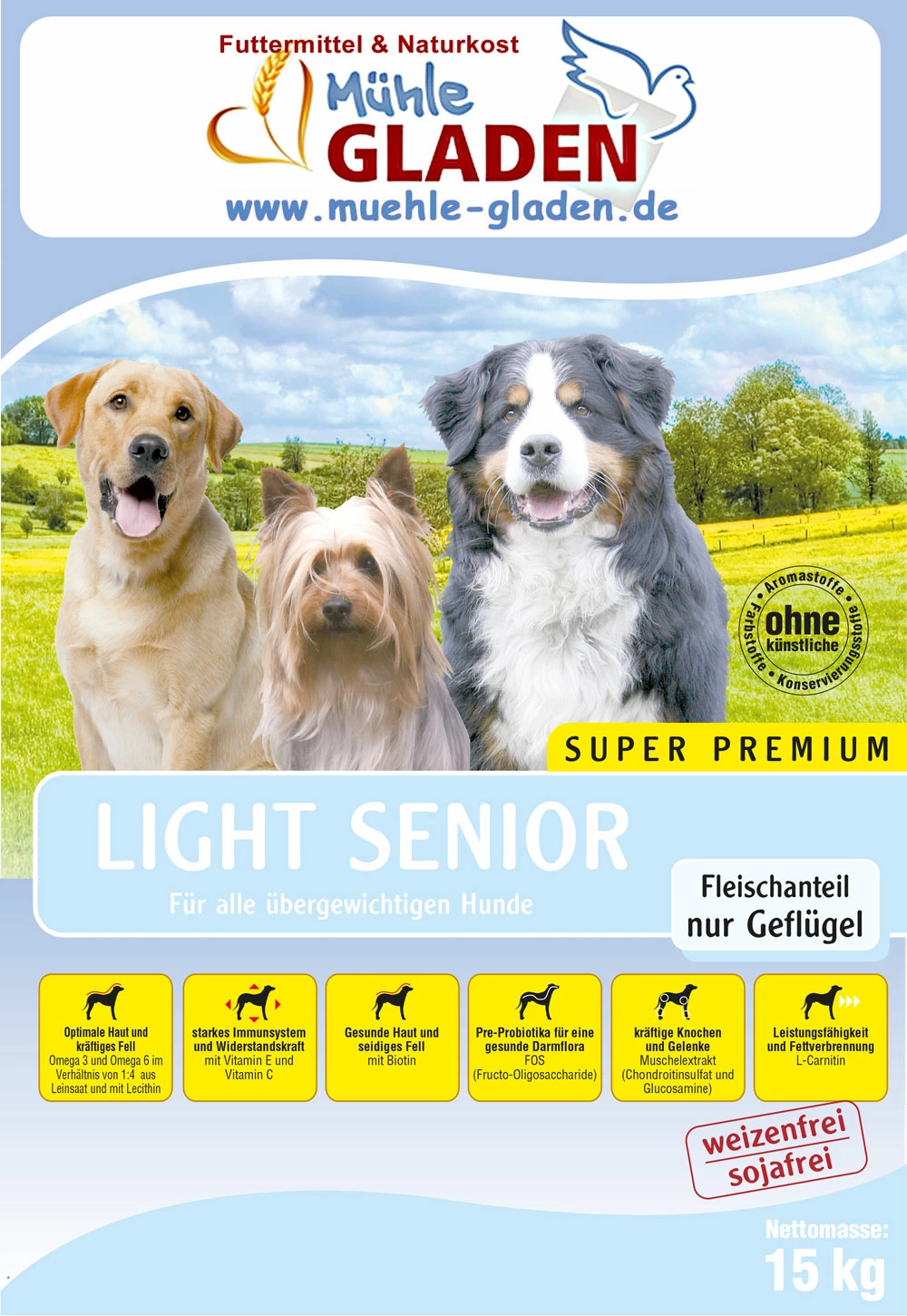 Gladen Light Senior 15kg 1 Gladen Light Senior 15kg