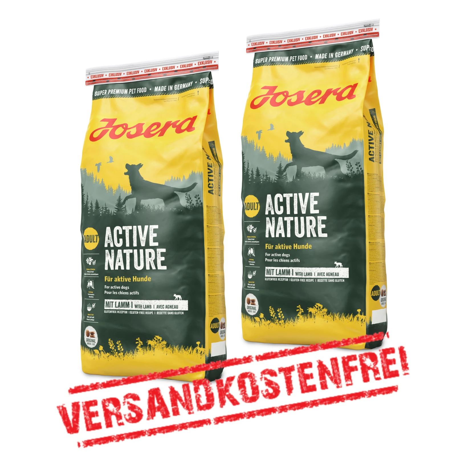 Josera Active Nature 2er-Pack 30kg 1 Josera Active Nature 2er-Pack 30kg