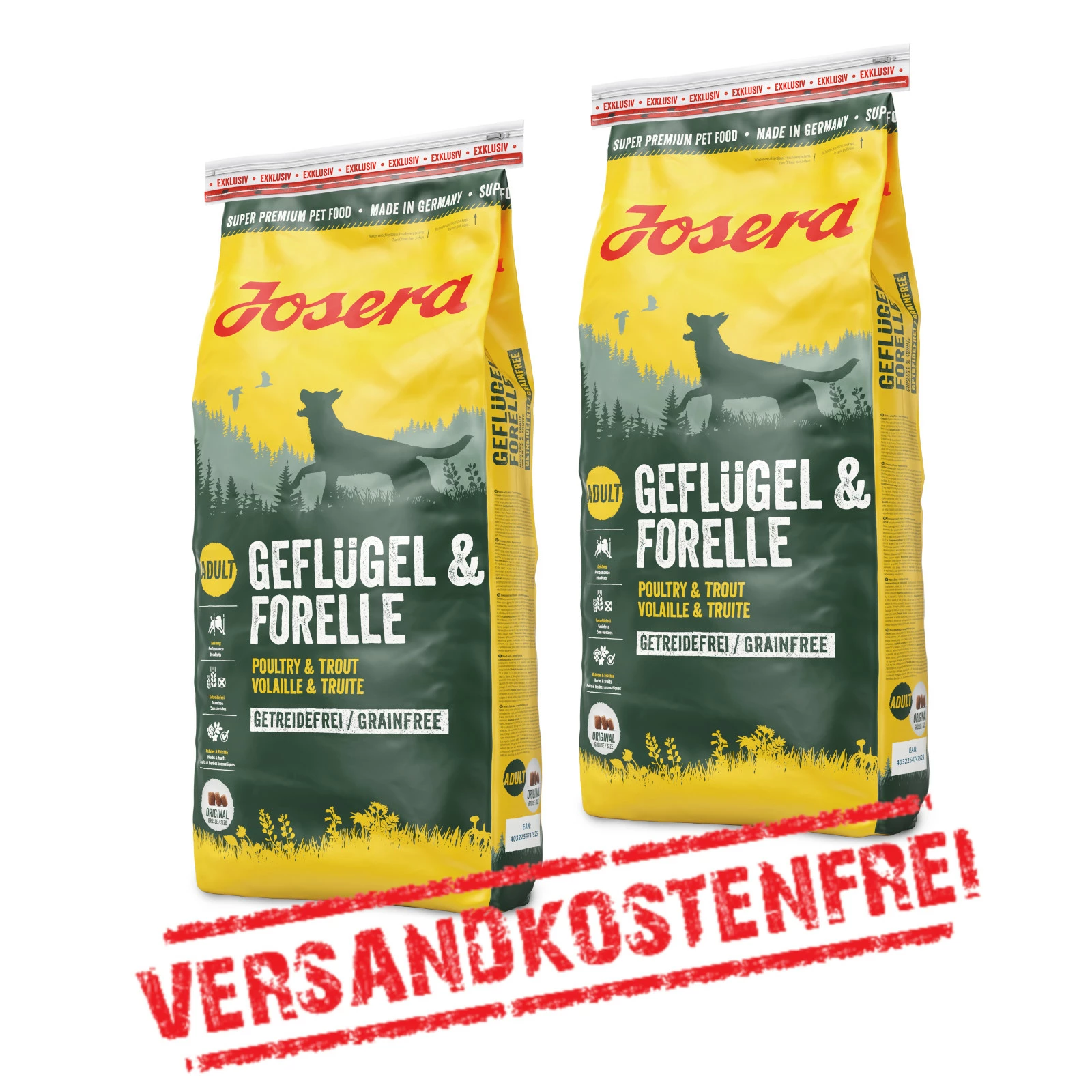 Josera Geflügel&Forelle 2er-Pack 30kg 1 Josera Geflügel&Forelle 2er-Pack 30kg