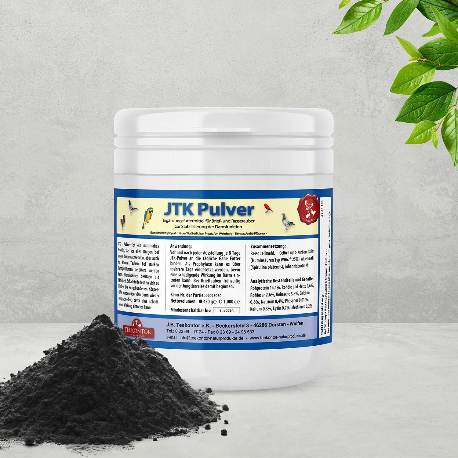 Teekontor JTK Pulver 450g 1 Teekontor JTK Pulver 450g