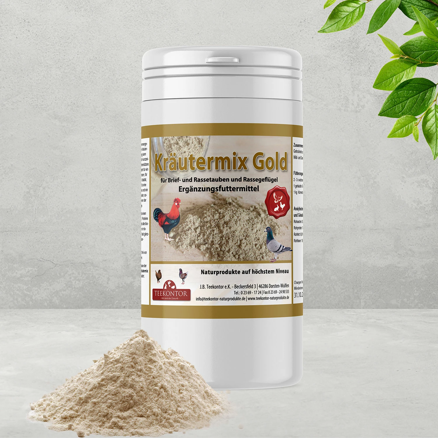 Teekontor Kräutermix Gold 500g 1 Teekontor Kräutermix Gold 500g