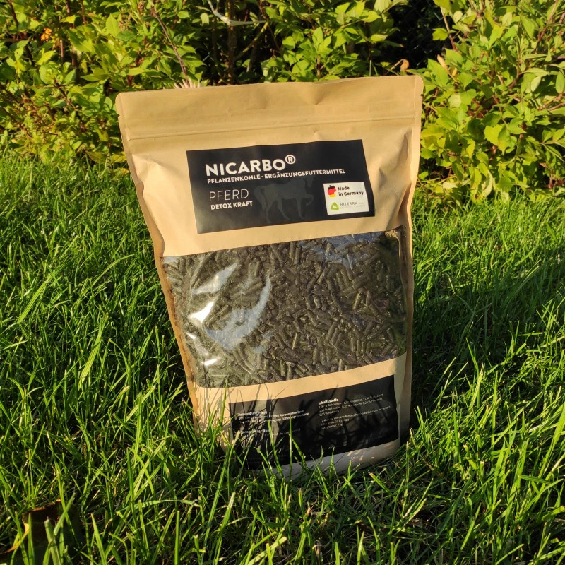 NICARBO Pflanzenkohle - Ergänzungsfutter Pferd 2kg 2 NICARBO Pflanzenkohle - Ergänzungsfutter Pferd 2kg – Bild 2