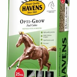 Havens Opti-Grow - Fohlen Aufzucht 25kg 5 Havens Opti-Grow - Fohlen Aufzucht 25kg -Tier Futter Laden opti grow nieuw