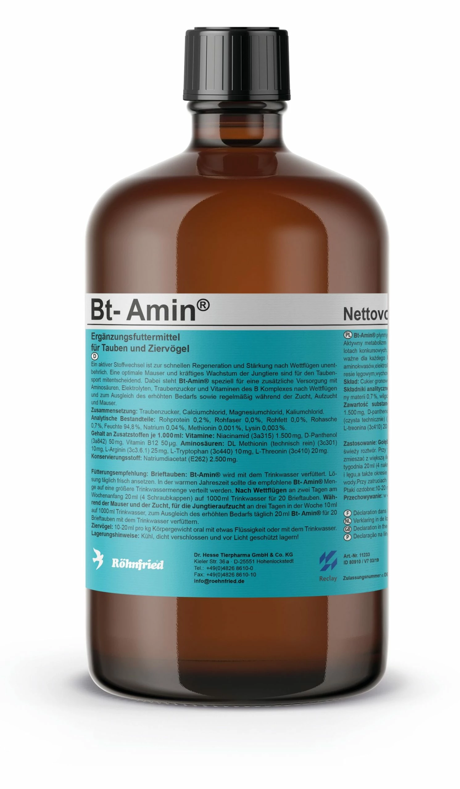 Röhnfried Bt-Amin 1000ml 1 Röhnfried Bt-Amin 1000ml